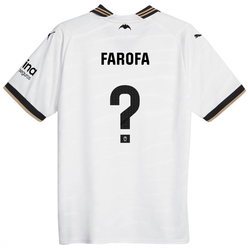 メンズフットボールロドリゴ・ファロファ#0白ホームシャツ2023/24ジャージーユニフォーム