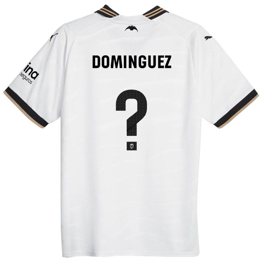 メンズフットボールマリオ・ドミンゲス#0白ホームシャツ2023/24ジャージーユニフォーム