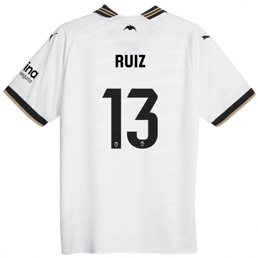 メンズフットボールニール・ルイズ#13白ホームシャツ2023/24ジャージーユニフォーム