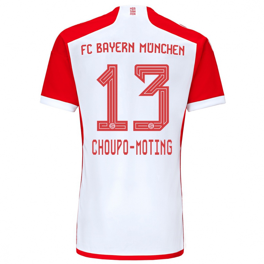 メンズフットボールエリック・マキシム・シュポ＝モティング#13赤白ホームシャツ2023/24ジャージーユニフォーム