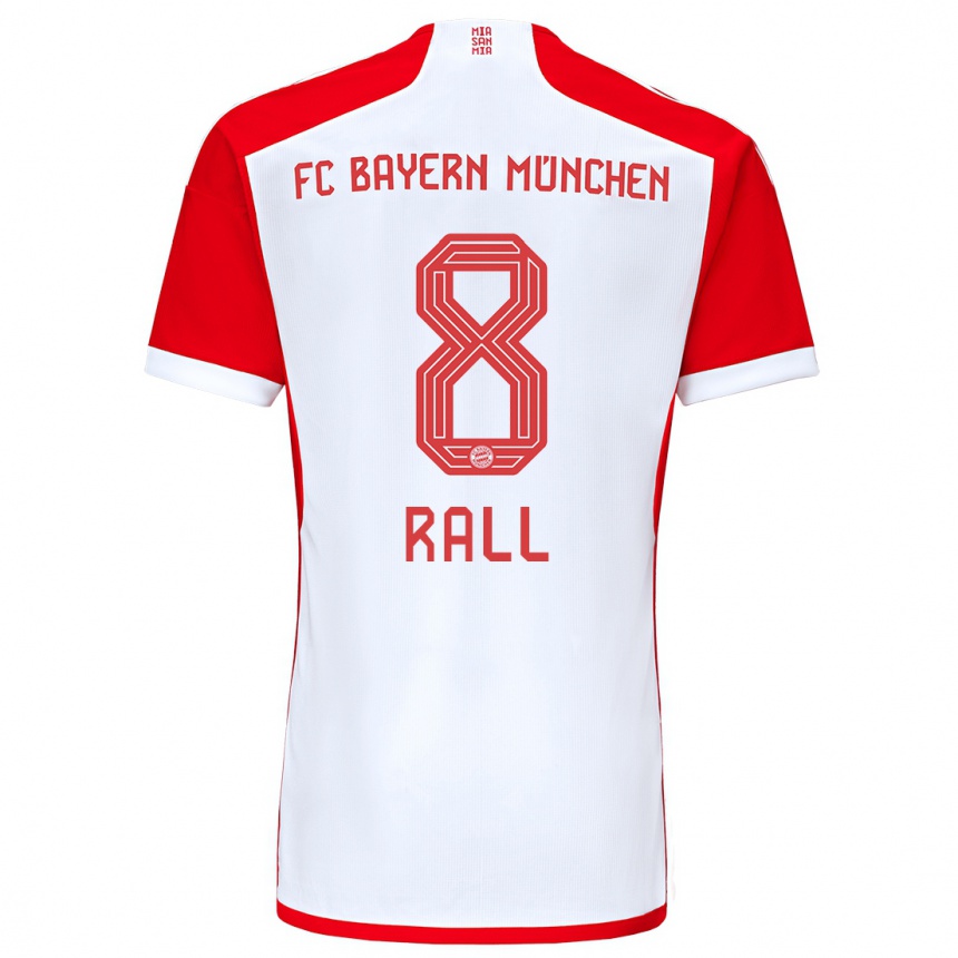 メンズフットボールマクシミリアーネ・ラル#8赤白ホームシャツ2023/24ジャージーユニフォーム