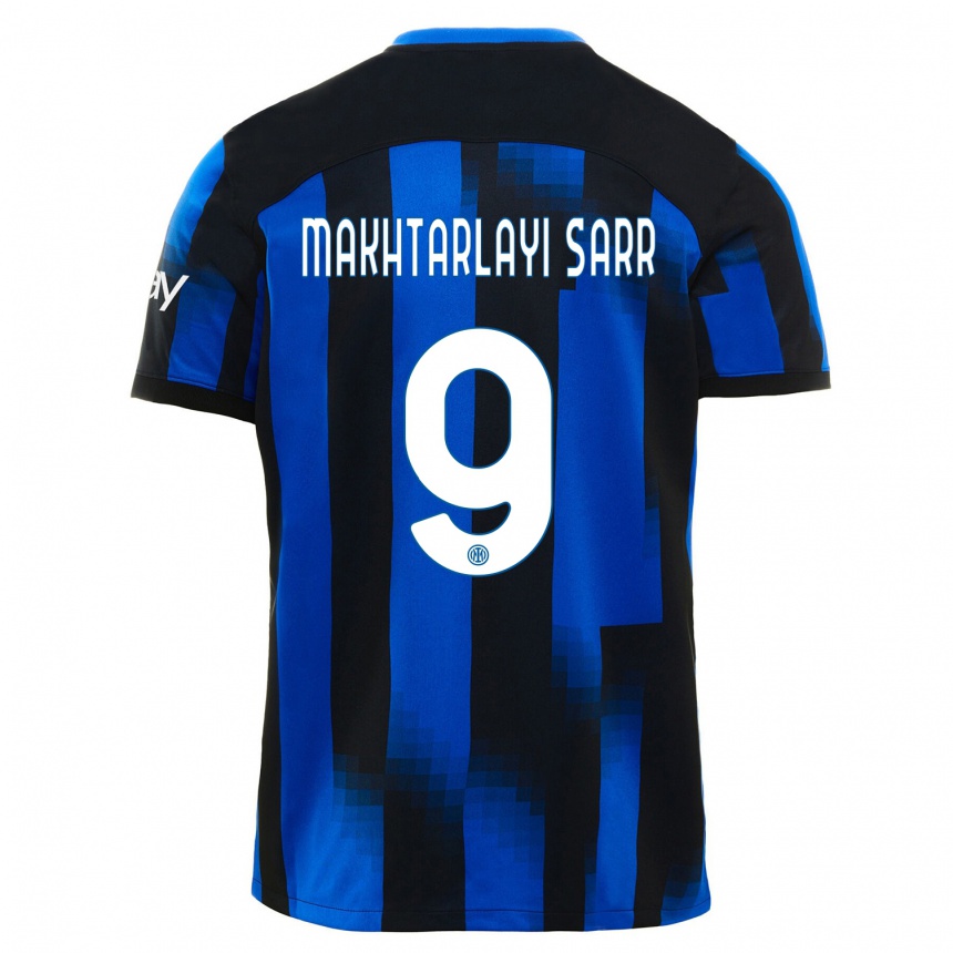メンズフットボールアマドゥ・サール#9ブラックブルーホームシャツ2023/24ジャージーユニフォーム