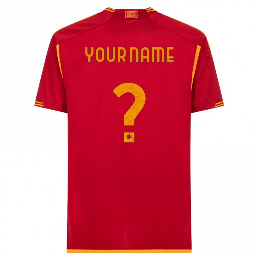 メンズフットボールあなたの名前#0赤ホームシャツ2023/24ジャージーユニフォーム
