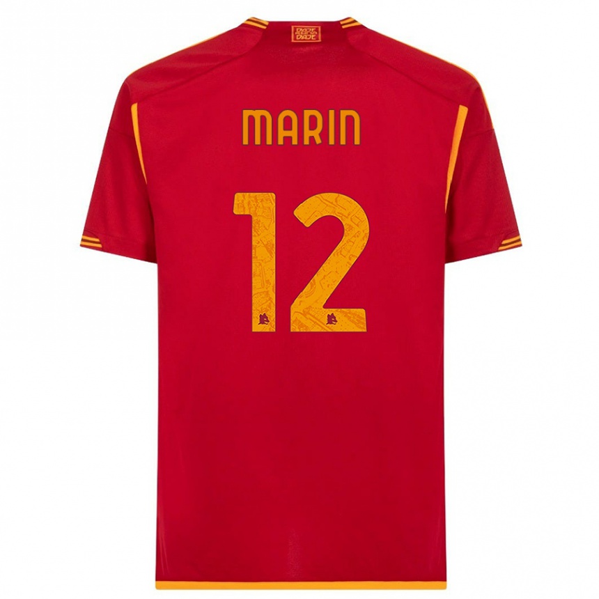 メンズフットボールレナト マリン#12赤ホームシャツ2023/24ジャージーユニフォーム