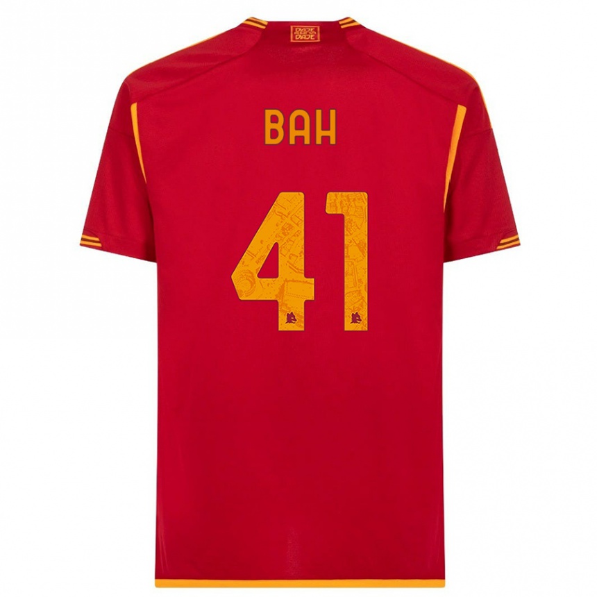 メンズフットボールムハンマド・バー#41赤ホームシャツ2023/24ジャージーユニフォーム