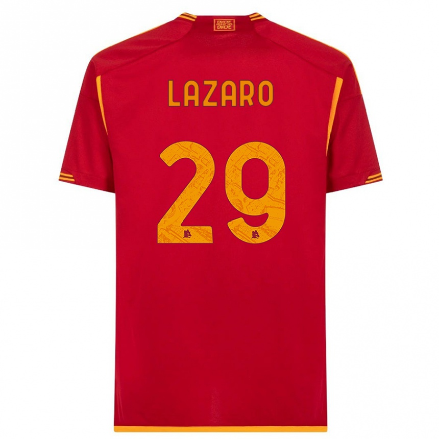 メンズフットボールパロマ・ラサロ#29赤ホームシャツ2023/24ジャージーユニフォーム