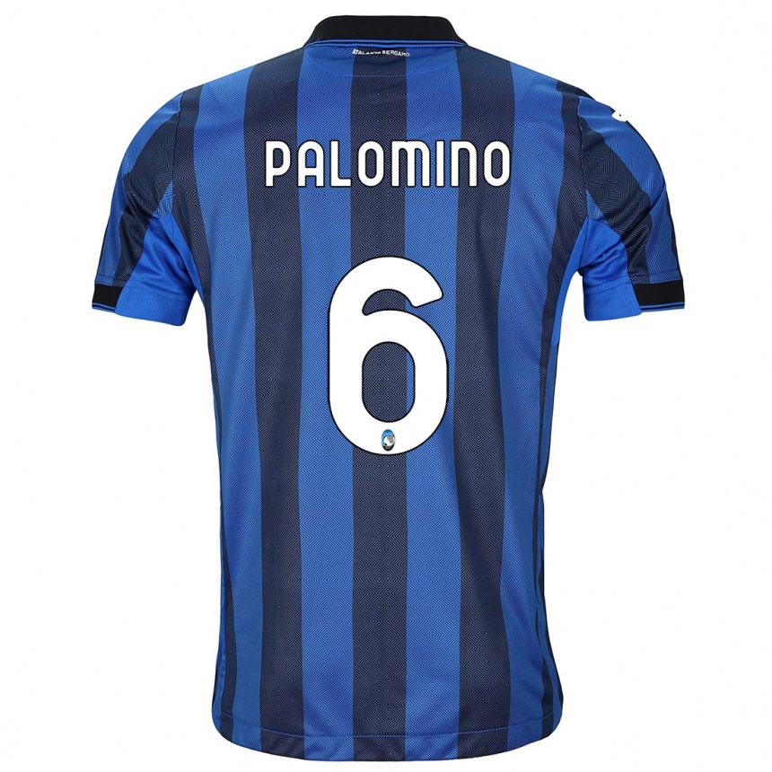 メンズフットボールホセ・ルイス・パロミノ#6ブラックブルーホームシャツ2023/24ジャージーユニフォーム