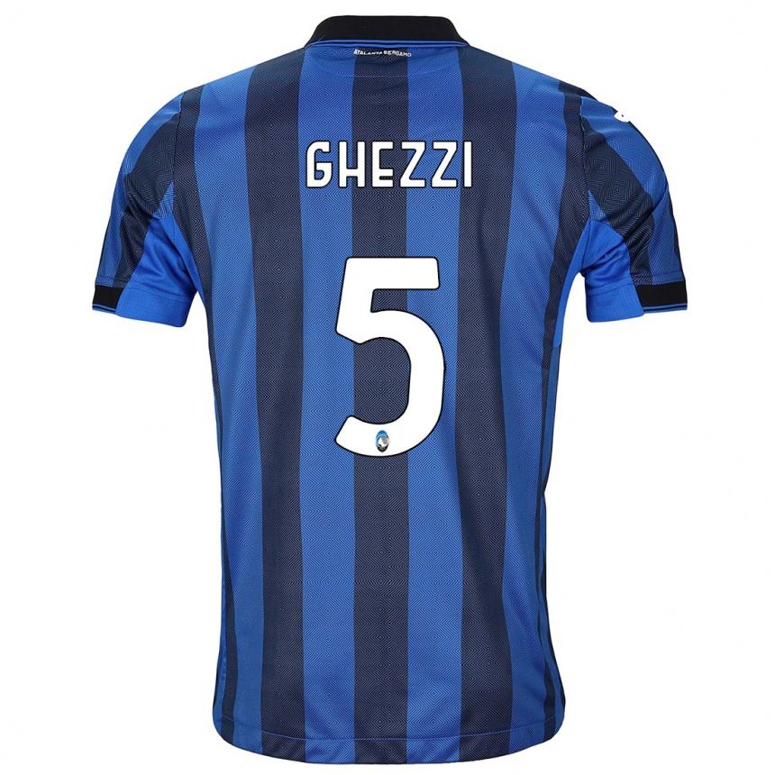 メンズフットボールサミュエル・ゲッツィ#5ブラックブルーホームシャツ2023/24ジャージーユニフォーム