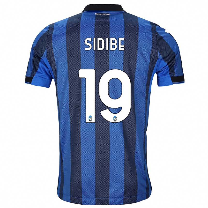 メンズフットボールアラサン・シディベ#19ブラックブルーホームシャツ2023/24ジャージーユニフォーム