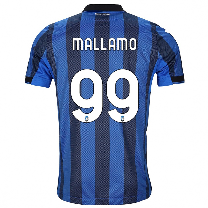 メンズフットボールアレッサンドロ・マラモ#99ブラックブルーホームシャツ2023/24ジャージーユニフォーム