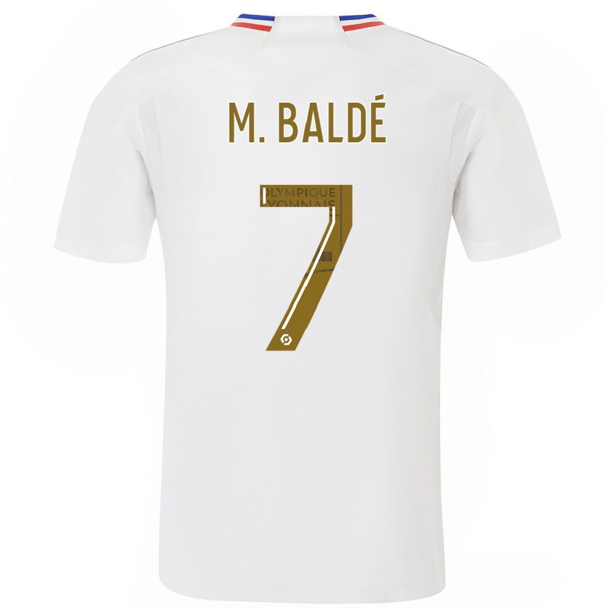 メンズフットボールママ・バルデ#7白ホームシャツ2023/24ジャージーユニフォーム