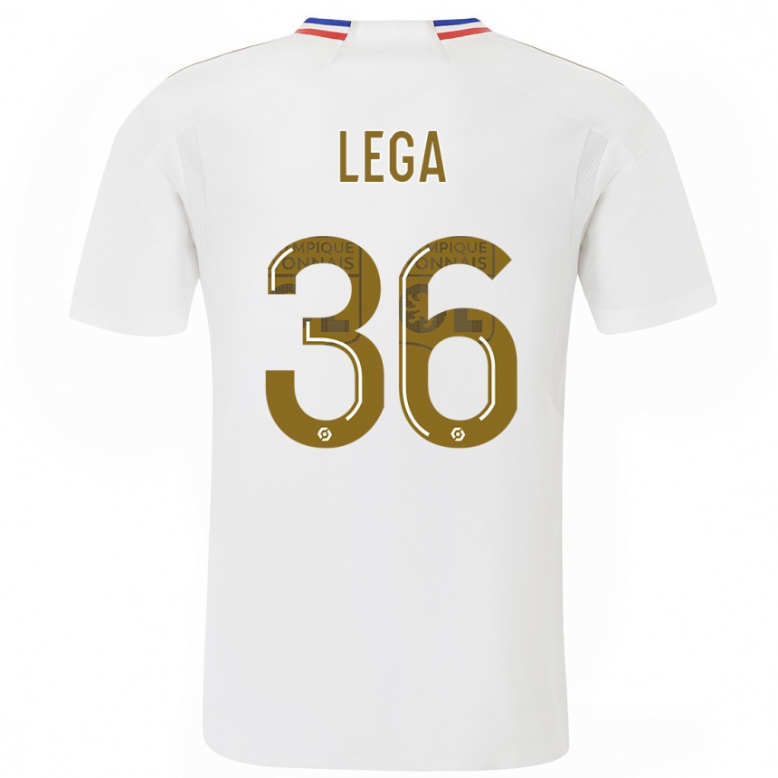 メンズフットボールセコウ・レガ#36白ホームシャツ2023/24ジャージーユニフォーム