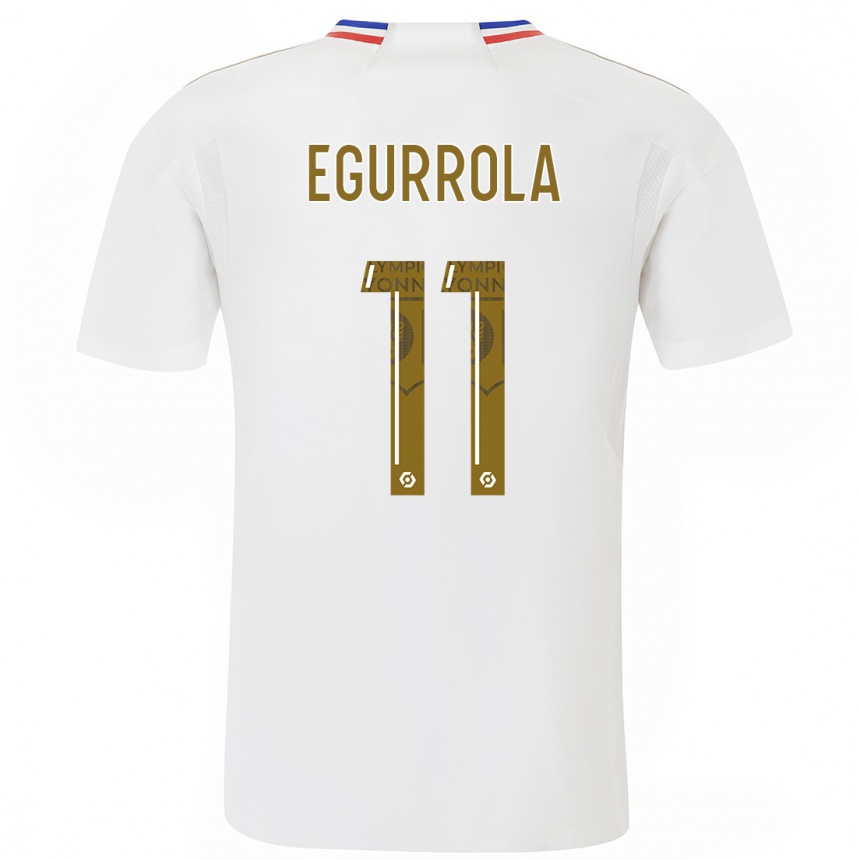 メンズフットボールダマリス・エグロラ#11白ホームシャツ2023/24ジャージーユニフォーム