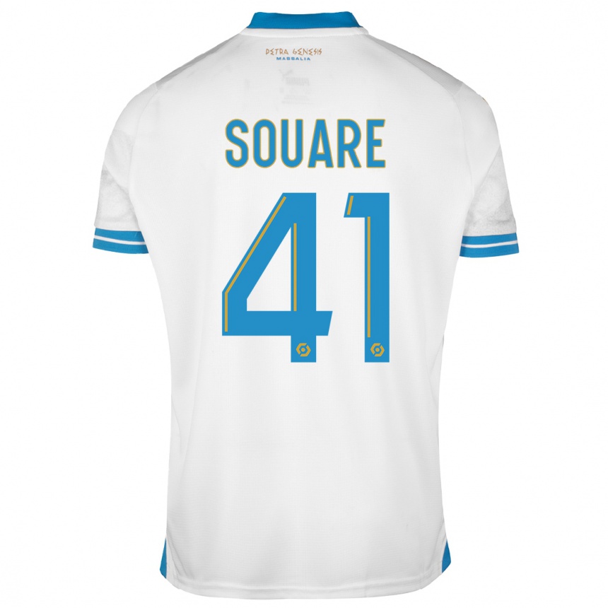 メンズフットボールシェイク・スアレ#41白ホームシャツ2023/24ジャージーユニフォーム