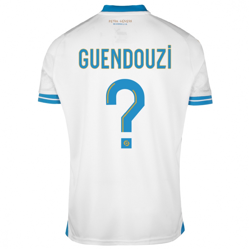 メンズフットボールMilan Guendouzi Olie#0白ホームシャツ2023/24ジャージーユニフォーム