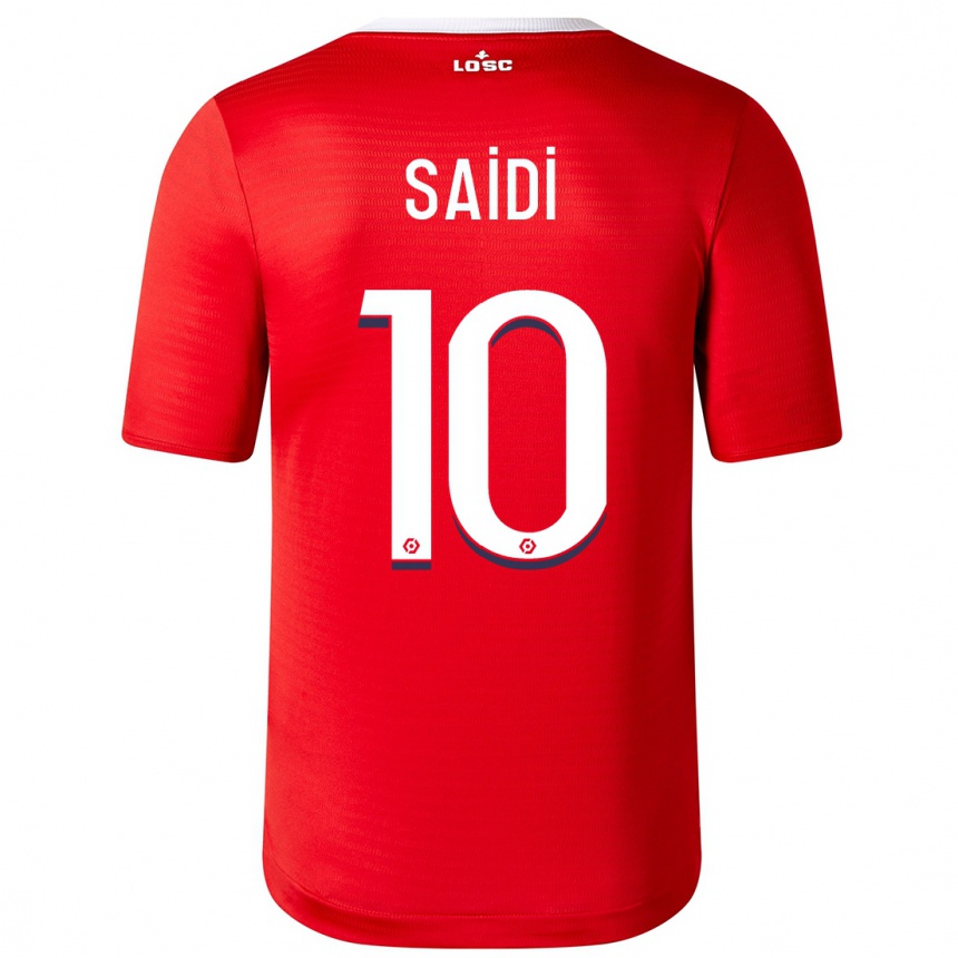 メンズフットボールレイチェル・サイディ#10赤ホームシャツ2023/24ジャージーユニフォーム