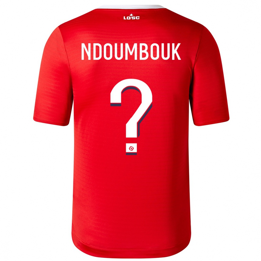 メンズフットボールマーリーズ・ンゴ・ンドゥンブク#0赤ホームシャツ2023/24ジャージーユニフォーム