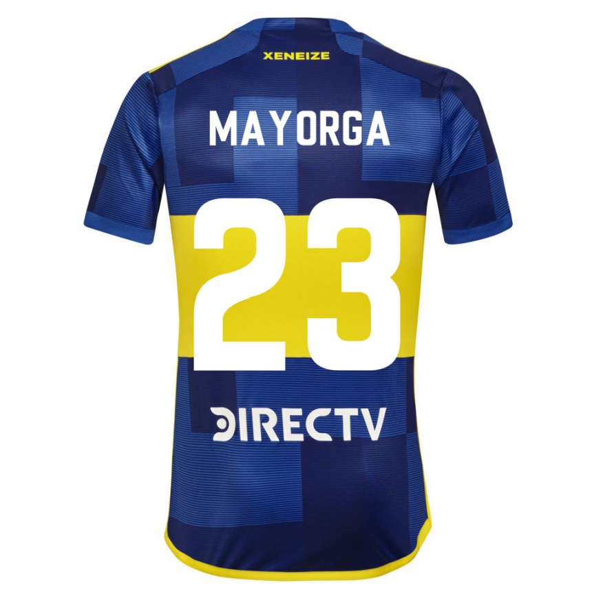 メンズフットボールミリアム・マヨルガ#23濃い青 黄色ホームシャツ2023/24ジャージーユニフォーム