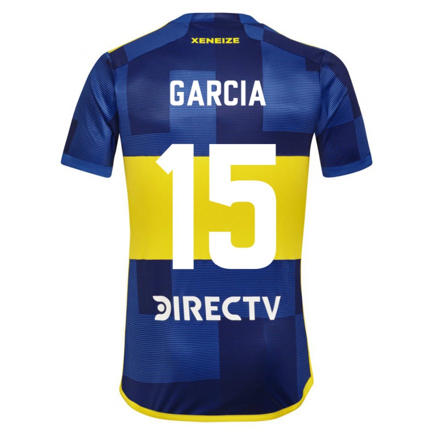 メンズフットボールラミロ・ガルシア#15濃い青 黄色ホームシャツ2023/24ジャージーユニフォーム