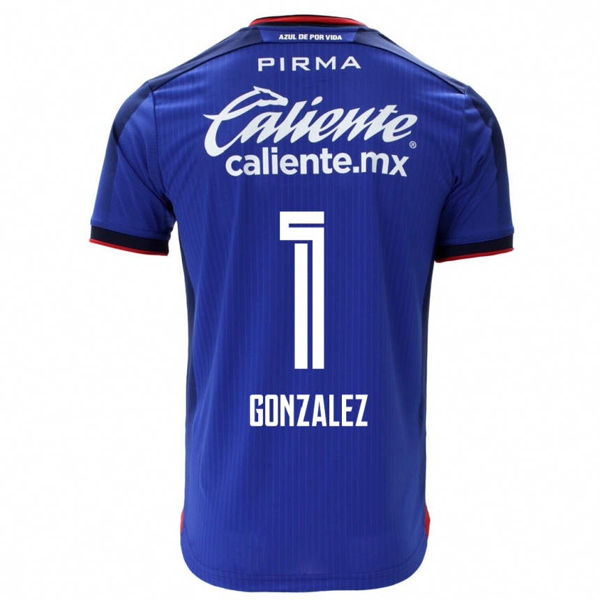 メンズフットボールイツァヤナ・ゴンザレス#1青ホームシャツ2023/24ジャージーユニフォーム