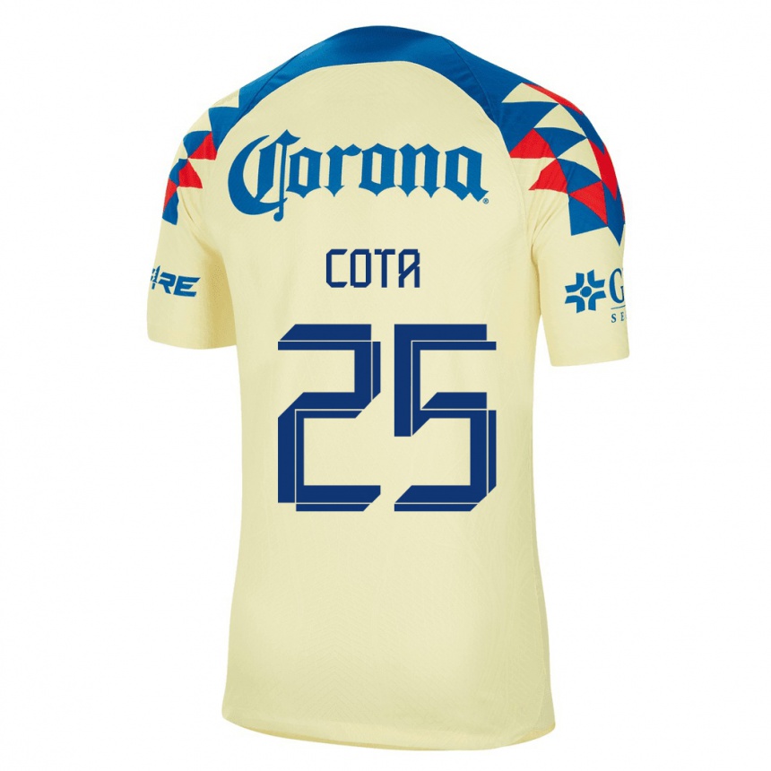 メンズフットボールレナッタ・コータ#25黄色ホームシャツ2023/24ジャージーユニフォーム