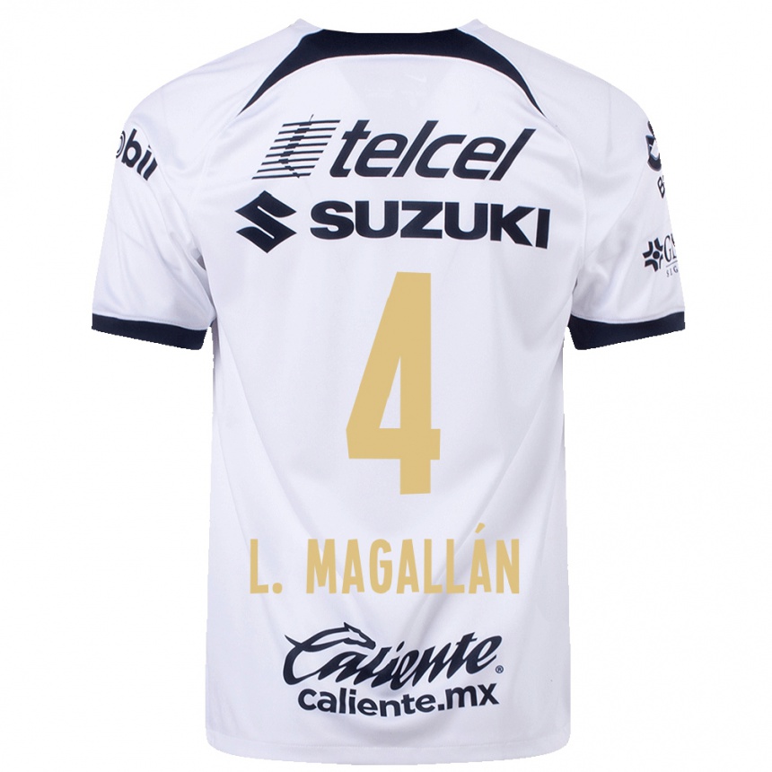メンズフットボールリサンドロ・マガジャン#4白ホームシャツ2023/24ジャージーユニフォーム
