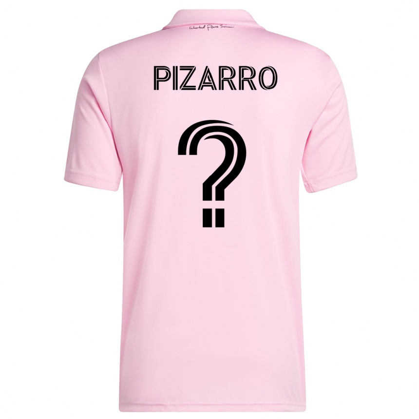 メンズフットボールロドルフォ・ピサーロ#0ピンクホームシャツ2023/24ジャージーユニフォーム