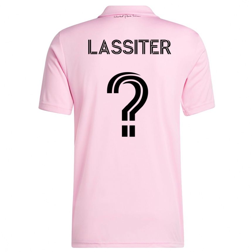 メンズフットボールアリエル・ラシター#0ピンクホームシャツ2023/24ジャージーユニフォーム