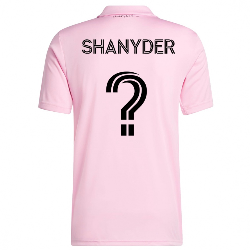 メンズフットボールシュナイダー・ボージェリン#0ピンクホームシャツ2023/24ジャージーユニフォーム
