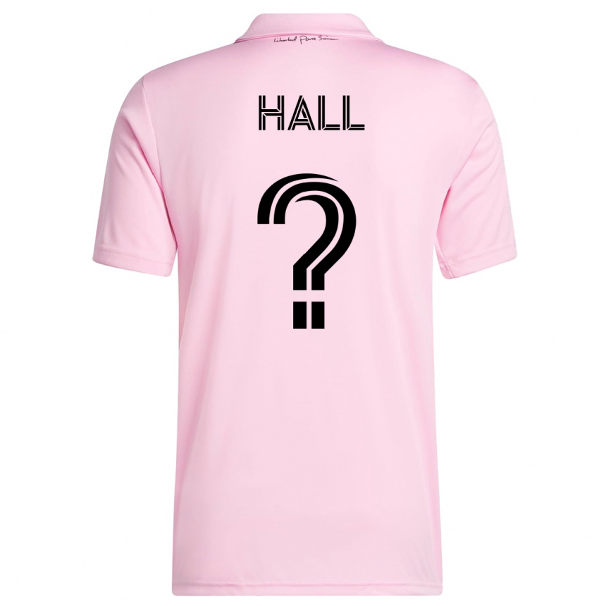 メンズフットボールタイラー・ホール#0ピンクホームシャツ2023/24ジャージーユニフォーム