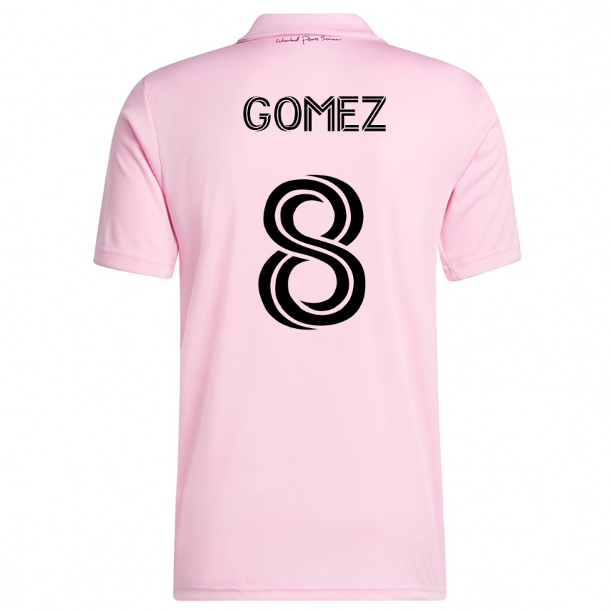 メンズフットボールディエゴ・ゴメス#8ピンクホームシャツ2023/24ジャージーユニフォーム