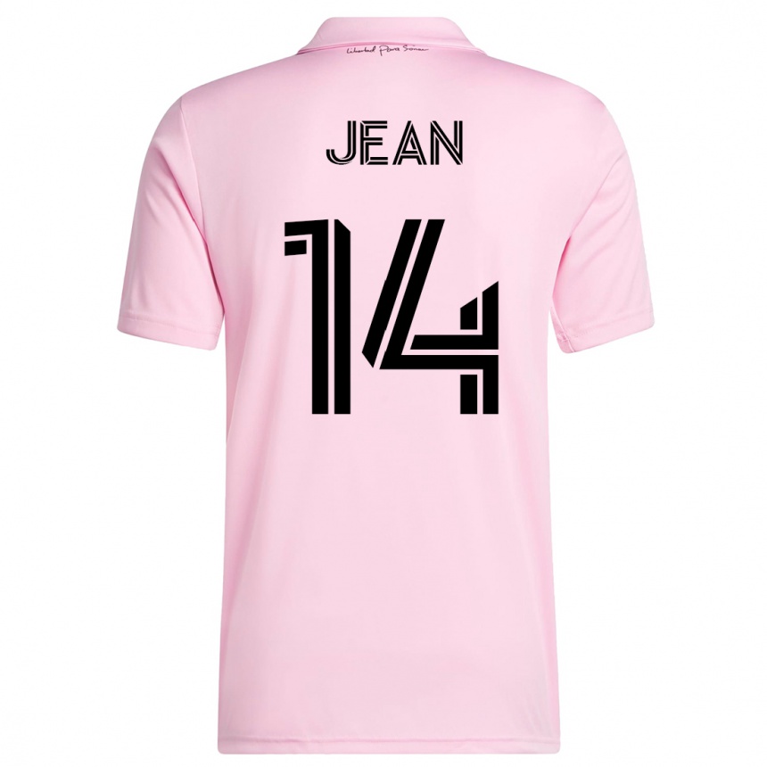 メンズフットボールコランタン・ジャン#14ピンクホームシャツ2023/24ジャージーユニフォーム