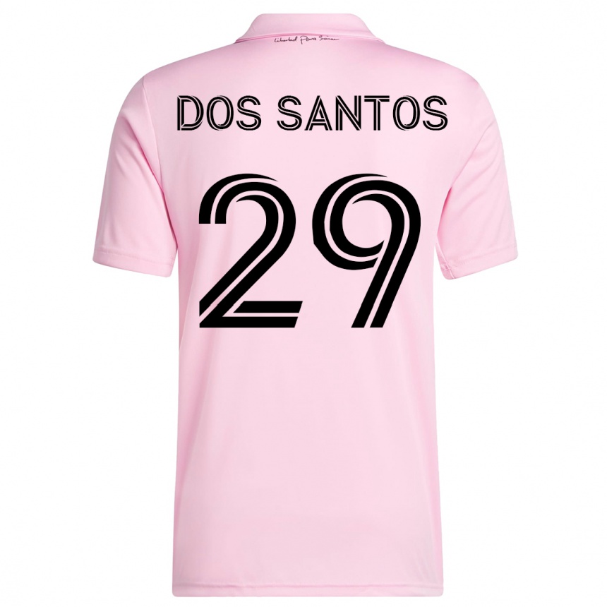 メンズフットボールカルロス・ジョアキン・ドス・サントス#29ピンクホームシャツ2023/24ジャージーユニフォーム