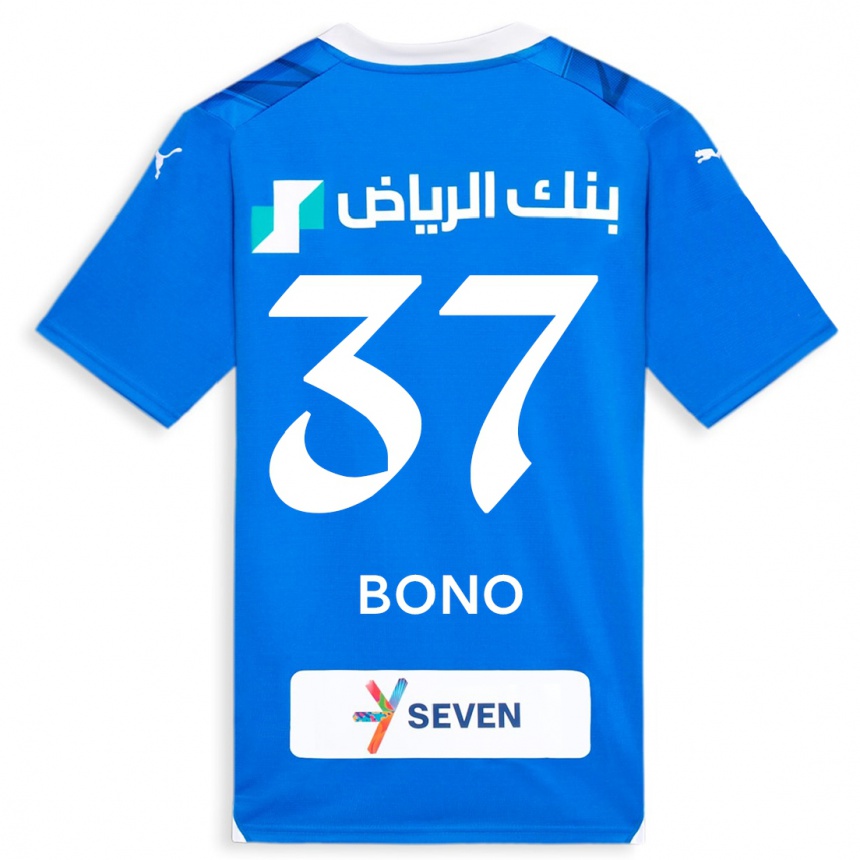 メンズフットボールボノ#37青ホームシャツ2023/24ジャージーユニフォーム
