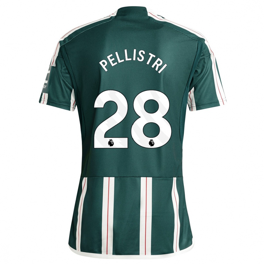 メンズフットボールファクンド・ペリストリ#28濃い緑色アウェイシャツ2023/24ジャージーユニフォーム
