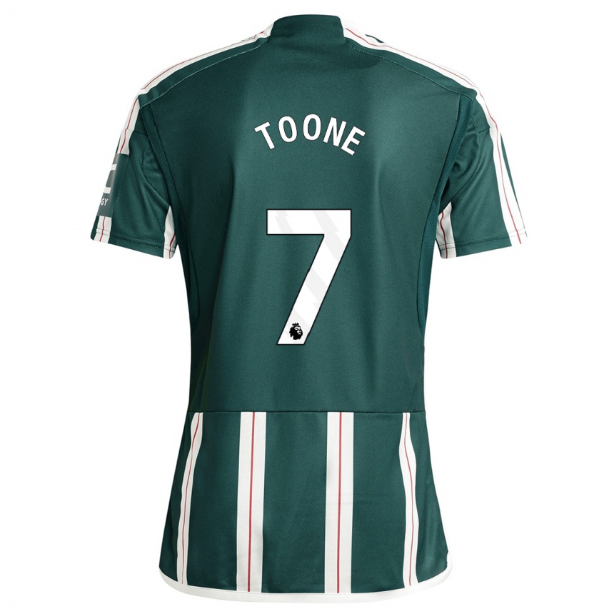 メンズフットボールエラ・トゥーン#7濃い緑色アウェイシャツ2023/24ジャージーユニフォーム