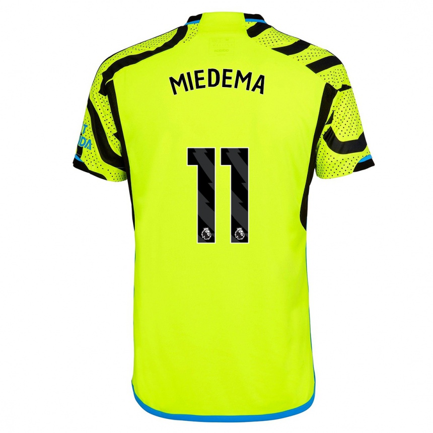 メンズフットボールフィフィアネ・ミデマー#11黄色アウェイシャツ2023/24ジャージーユニフォーム