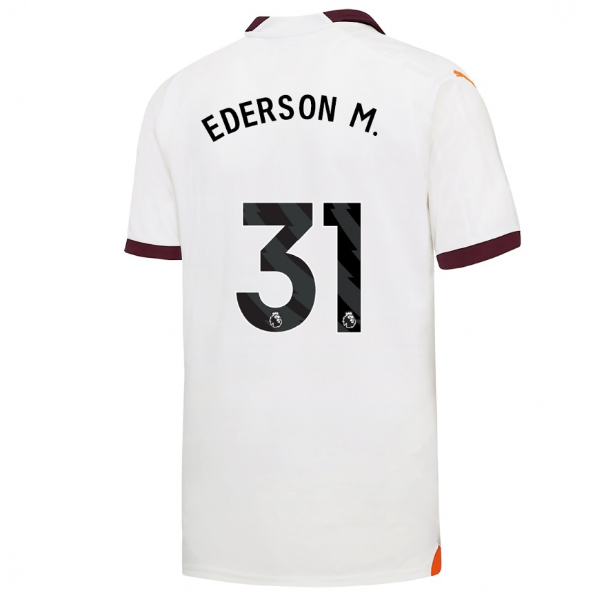 メンズフットボールエデルソン・モラエス#31白アウェイシャツ2023/24ジャージーユニフォーム