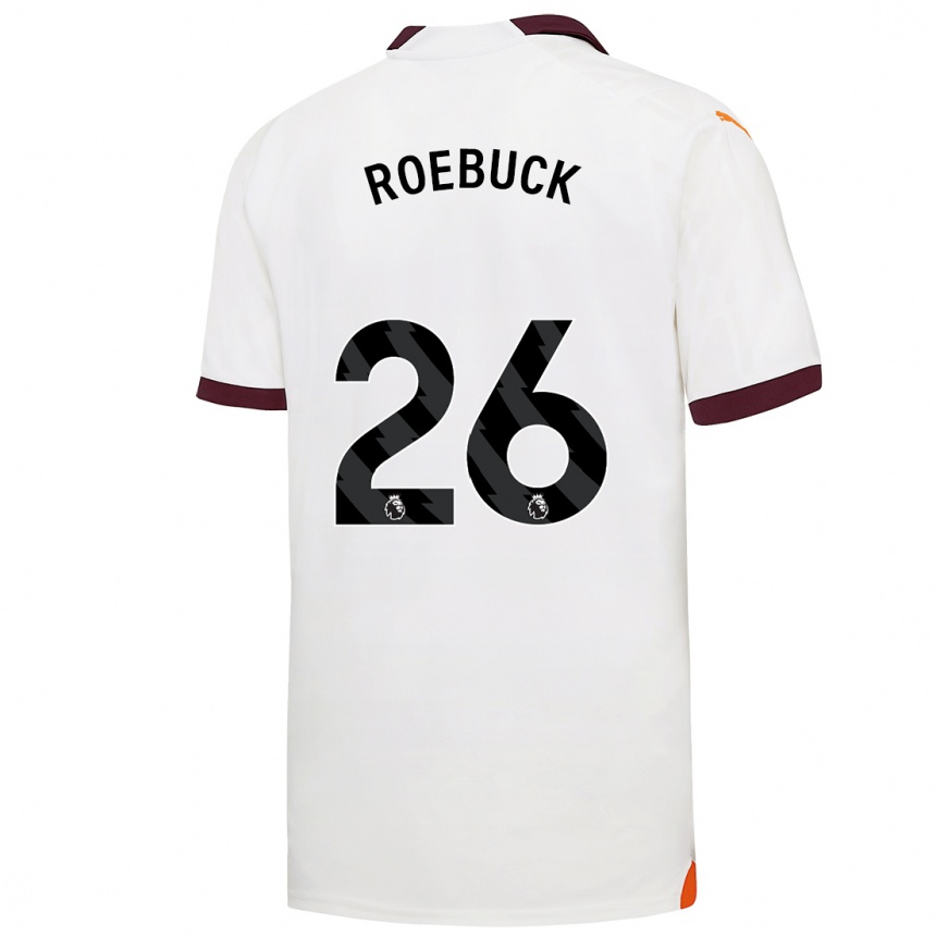 メンズフットボールエリー・ローバック#26白アウェイシャツ2023/24ジャージーユニフォーム