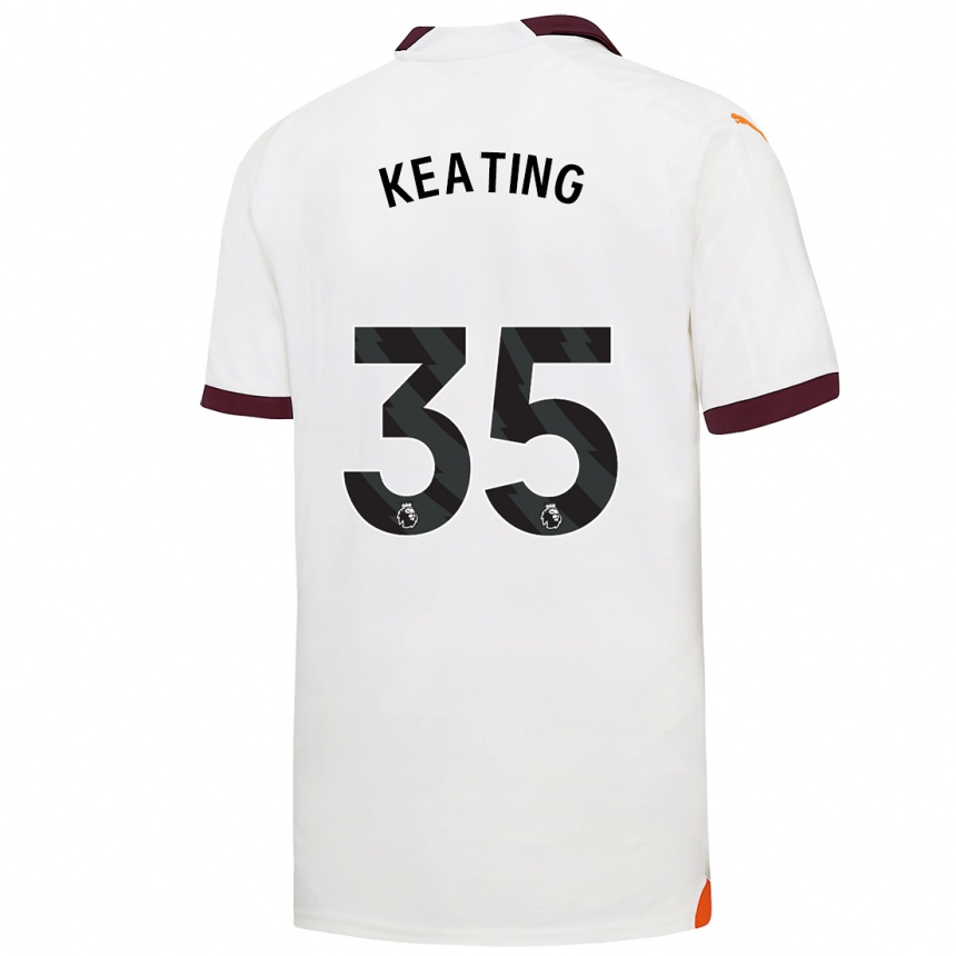 メンズフットボールキアラ・キーティング#35白アウェイシャツ2023/24ジャージーユニフォーム