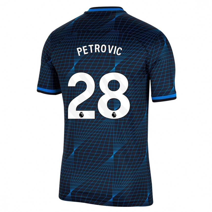 メンズフットボールジョルジェ・ペトロヴィッチ#28濃紺アウェイシャツ2023/24ジャージーユニフォーム