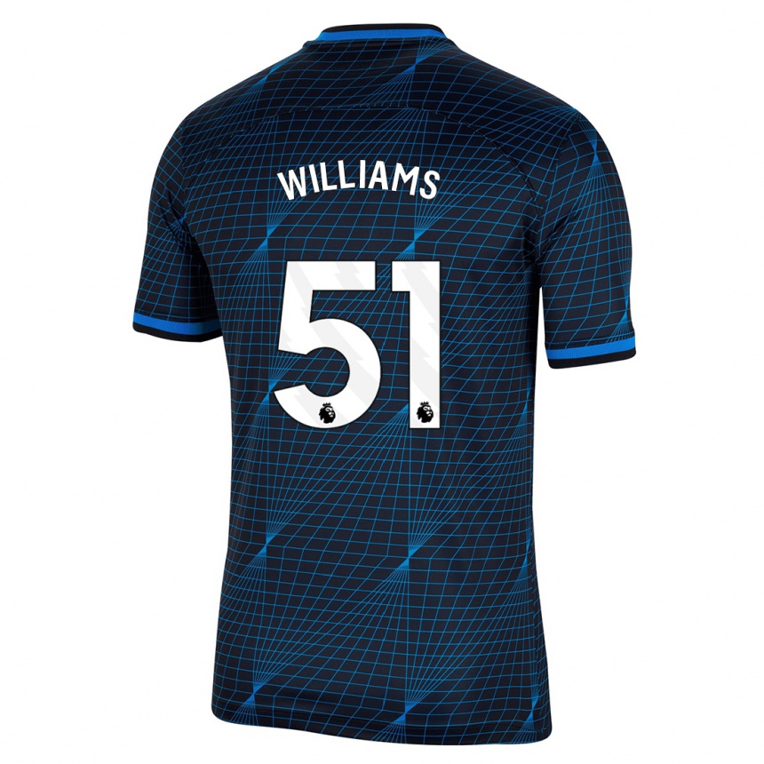 メンズフットボールディラン・ウィリアムズ#51濃紺アウェイシャツ2023/24ジャージーユニフォーム