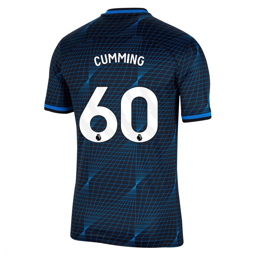 メンズフットボールジェイミー・カミング#60濃紺アウェイシャツ2023/24ジャージーユニフォーム