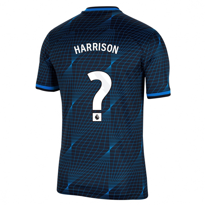 メンズフットボールオリー・ハリソン#0濃紺アウェイシャツ2023/24ジャージーユニフォーム