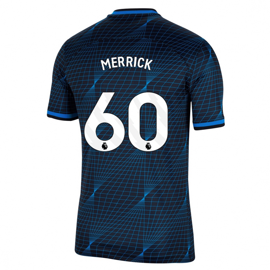 メンズフットボールマックス・メリック#60濃紺アウェイシャツ2023/24ジャージーユニフォーム