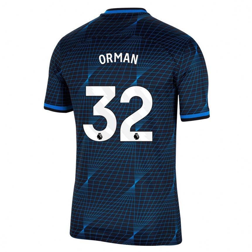 メンズフットボールエミリー・オーマン#32濃紺アウェイシャツ2023/24ジャージーユニフォーム