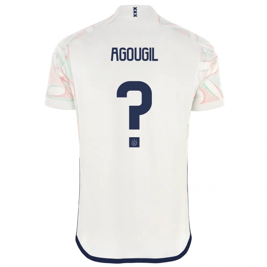 メンズフットボールウアリド・アグギル#0白アウェイシャツ2023/24ジャージーユニフォーム