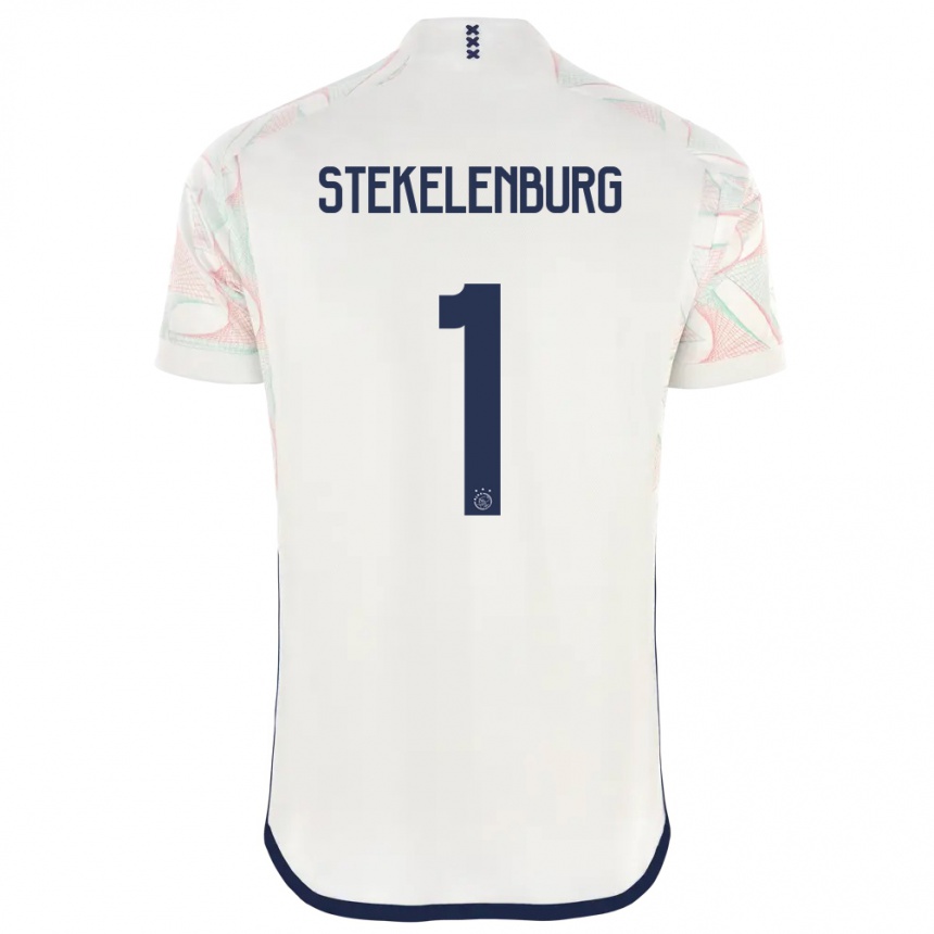 メンズフットボールマールテン・ステケレンブルフ#1白アウェイシャツ2023/24ジャージーユニフォーム