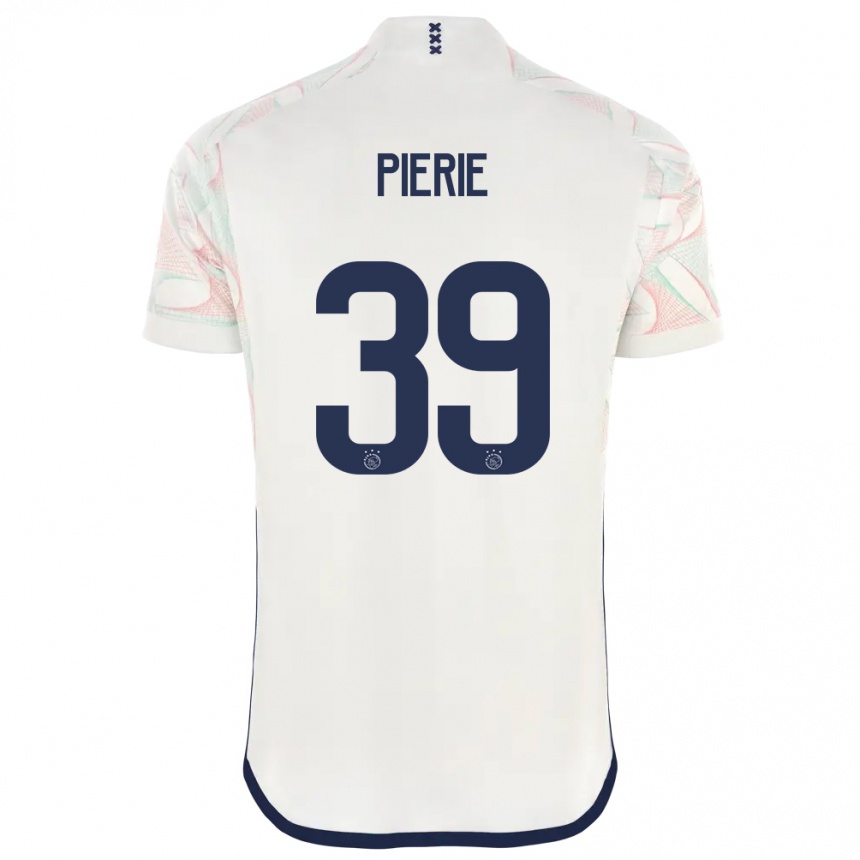 メンズフットボールキク・ピエリー#39白アウェイシャツ2023/24ジャージーユニフォーム