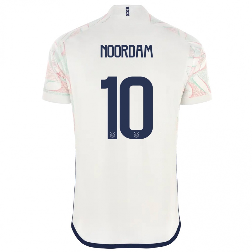 メンズフットボールナディーン・ノールダム#10白アウェイシャツ2023/24ジャージーユニフォーム